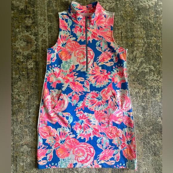 Lilly Pulitzer Skipper Dress Bennet Blue Bay Dreamin - Picture 2 of 8